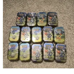 Pokemon TCG Ascended Heroes Mini Tin Lot of 14 Pikachu Riolu Togepi - Image 1