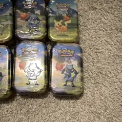 Pokemon TCG Ascended Heroes Mini Tin Lot of 14 Pikachu Riolu Togepi - Image 2
