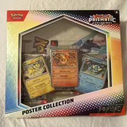 Pokemon TCG SV8.5 Prismatic Evolutions Poster Collection Box Factory Sealed - Image 1