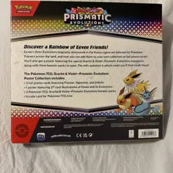 Pokemon TCG SV8.5 Prismatic Evolutions Poster Collection Box Factory Sealed - Image 2