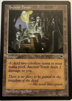 MTG Magic the Gathering Ancient Tomb Land. Tempest NM - Image 1