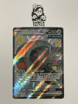 Pokemon Iron Treads ex 073 Paldean Fates Promo Expansion Stamp NM - Image 1