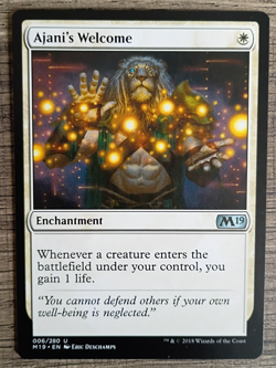 MTG ~ Ajani's Welcome ~ Core Set 2019 M19 (006/280) ~ Regular English ~ NM - Image 1