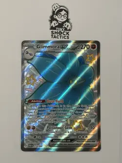 Pokemon Glimmora ex 218/091 SV Paldean Fates Shiny Ultra Rare Holo NM - Image 1