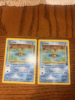 2 Pokemon TCG Psyduck 1995 Black Star Promo #20 Both LP - Image 1