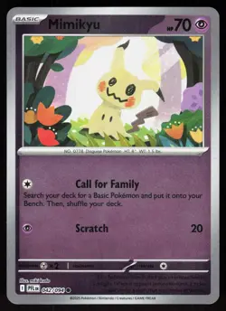 Mimikyu 042/094 Common Phantasmal Flames Pokemon Reverse Holo Near Mint - Image 1