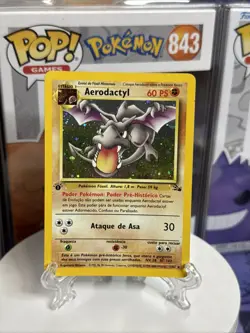 Aerodactyl 1/62 Fossil 1st Edition Holo Rare Spanish Pokemon TCG 1999 WOTC - Image 1