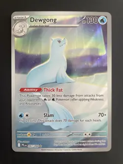 Pokemon TCG Dewgong Illustration Rare ME02: Phantasmal Flames 97/94 Near Mint - Image 1