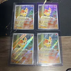 (4) Fennekin 080 Pokemon Promo Chaos Rising ETB - Image 1