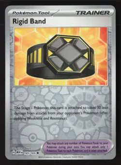 Rigid Band Uncommon SV: Scarlet & Violet 151 165/165 NM Pokemon Reverse Holo - Image 1