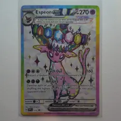 Espeon ex SVP175 Scarlet & Violet Promo Holo English 270 HP Pokemon TCG - Image 1