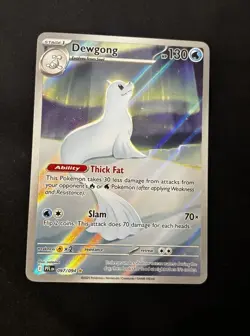 Dewgong 97/94 Phantasmal Flames Illustration Rare NM+ Pokemon TCG - Image 1
