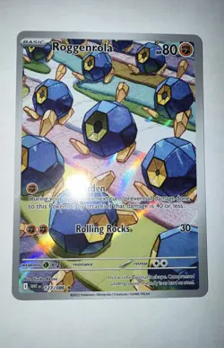 Roggenrola 127/086 Sv: White Flare Holo Pokemon TCG - Image 1