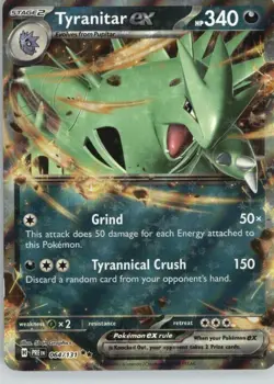 Tyranitar ex 064/131 Holo Double Rare Prismatic Evolutions Pokemon Holo NM - Image 1