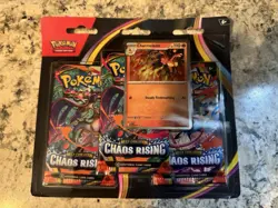 Pokemon TCG Chaos Rising 3-Pack Blister ME04 (Charmeleon) - Image 1