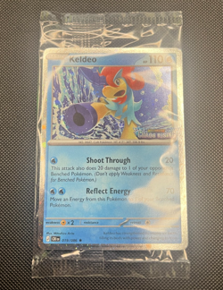 🍥 Pokemon TCG Keldeo Chaos Rising 019/086 Stamped PROMO Sealed with Swirl🍥 - Image 1