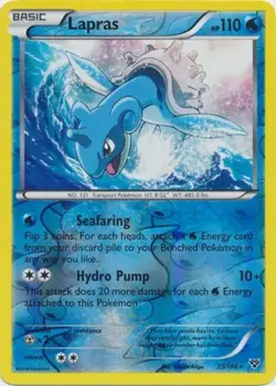 Heavily Played Lapras - 35/146 - Holo Rare - Reverse Holo Pokemon XY Base Set - Image 1