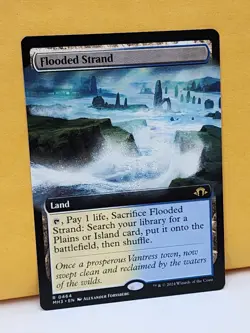 1x EXTENDED ART Flooded Strand, NM, MH3, Magic: the Gathering, MtG - Image 3