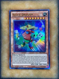 Yugioh Block Dragon TDIL-EN034 Ultra Rare 1st Ed NM - Image 1