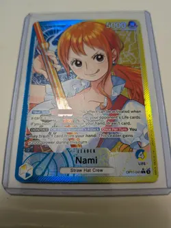 One Piece TCG Nami OP11-041 Alternate Art Leader A Fist of Divine Speed NM - Image 1