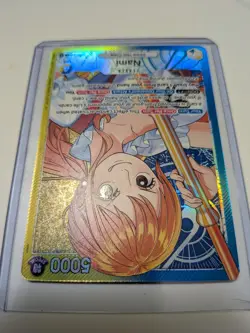 One Piece TCG Nami OP11-041 Alternate Art Leader A Fist of Divine Speed NM - Image 2
