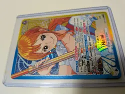 One Piece TCG Nami OP11-041 Alternate Art Leader A Fist of Divine Speed NM - Image 3