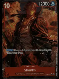 Shanks (Alternate Art) OP06-007 Super Rare Wings of the Captain One Piece NM - Image 1