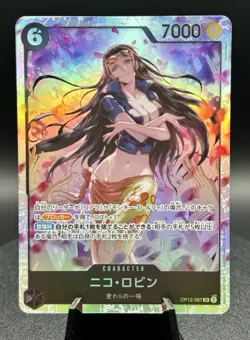 Nico Robin OP12-087 SR Alt Art Parallel Holo Japanese One Piece Card Game NM/M - Image 1