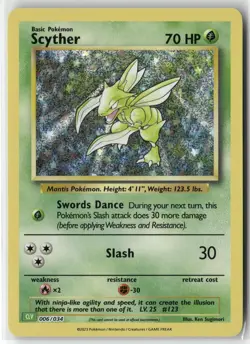 Scyther 006/034 Holo Classic Collection Trading Card Game Classic Pokemon NM - Image 1