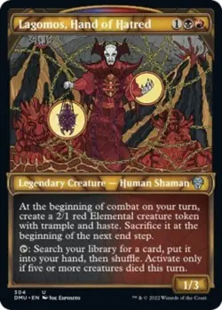 Lagomos, Hand of Hatred (Showcase) -Foil Near Mint MTG Dominaria United - Image 1