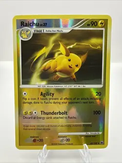 Pokemon Majestic Dawn Raichu Reverse Holo Card 45/100 - Image 1