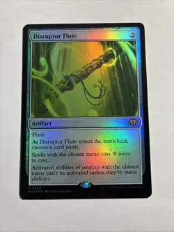 Disruptor Flute - Prerelease Card Foil MTG Plus Bonus Rare!!! - Image 1