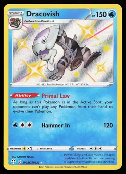 Dracovish SV036/SV122 Holo Shining Fates Shiny Vault Pokemon Card - Image 1