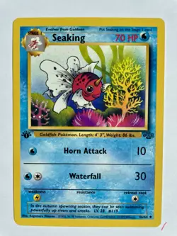 Pokemon Card 1999 Jungle Set Seaking 46/64 1st Edition NM-Mint - Image 1