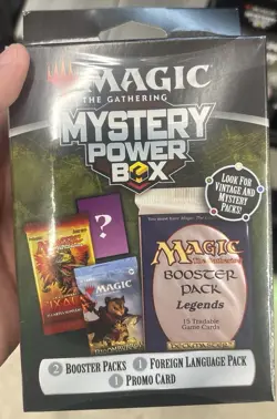 Deckmaster Magic: The Gathering Mystery Power Box 2 Boosters + Promo Card - Image 1