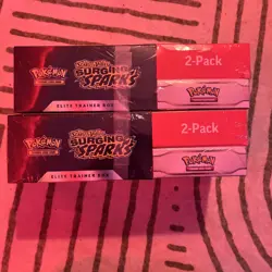 Pokemon Surging Sparks ETB Booster Bundle Costco 2-Pack (Lot of 2 Boxes) - Image 2