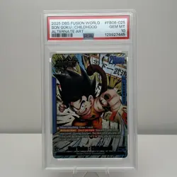 FB06-025 GOKU Alt Art PSA 10 - DRAGON BALL SUPER CARD GAME FUSION WORLD - Image 2