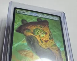 Forest #257 Teenage Mutant Ninja Turtles Full Art Surge Foil Land MTG NM/M - Image 1