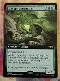 Canopy Gargantuan (Extended Art) MTG Commander: Tarkir: Dragonstorm (TDC) (NM) - Image 1