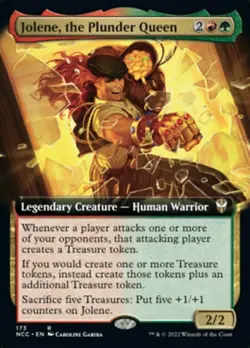 Light Play x 1 Jolene, the Plunder Queen - Extended Art Commander: Streets of Ne - Image 1