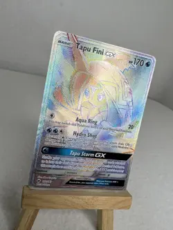 Tapu Fini GX 152/147 Rainbow Secret Ultra Rare 2017 Pokemon Burning Shadows NM - Image 2