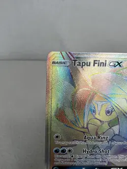 Tapu Fini GX 152/147 Rainbow Secret Ultra Rare 2017 Pokemon Burning Shadows NM - Image 4