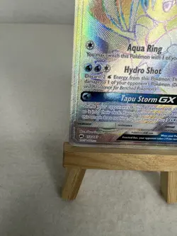 Tapu Fini GX 152/147 Rainbow Secret Ultra Rare 2017 Pokemon Burning Shadows NM - Image 5