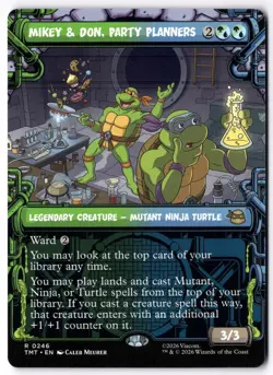 Mikey & Don, Party Planners (Showcase) TMT 0246 Magic: The Gathering R NM - Image 1