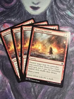 CLEANSING WILDFIRE x4 ~mtg NM-M Zendikar Rising 4 Common - Image 1