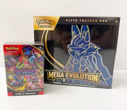 POKEMON ETB MEGA EVOLUTION ETB And PHANTASMAL FLAMES BOOSTER BUNDLE TCG (lot2) - Image 1