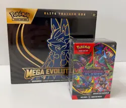 POKEMON ETB MEGA EVOLUTION ETB And PHANTASMAL FLAMES BOOSTER BUNDLE TCG (lot2) - Image 2