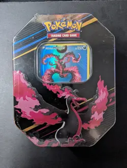 Crown Zenith Tin [Galarian Moltres] - Pokemon TCG - 4 Packs & promo *SEALED* - Image 1