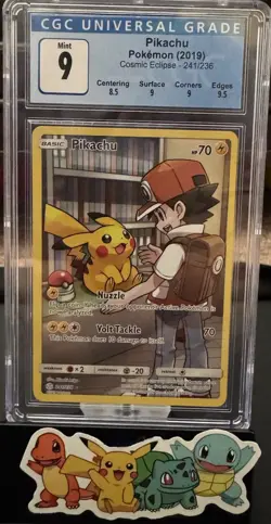 CGC 9 Pikachu 241/236 Sun & Moon Cosmic Eclipse 2019 / Pokemon TCG - Image 2