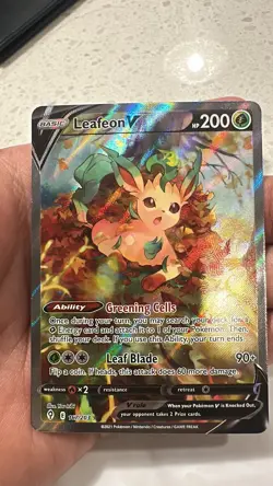 Leafeon V 167/203 Alt art Evolving Skies Pokemon TCG 2021 - NM - Image 1